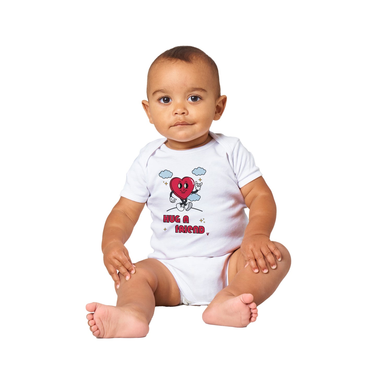 Designer kurzarm Babystrampler aus Baumwolle